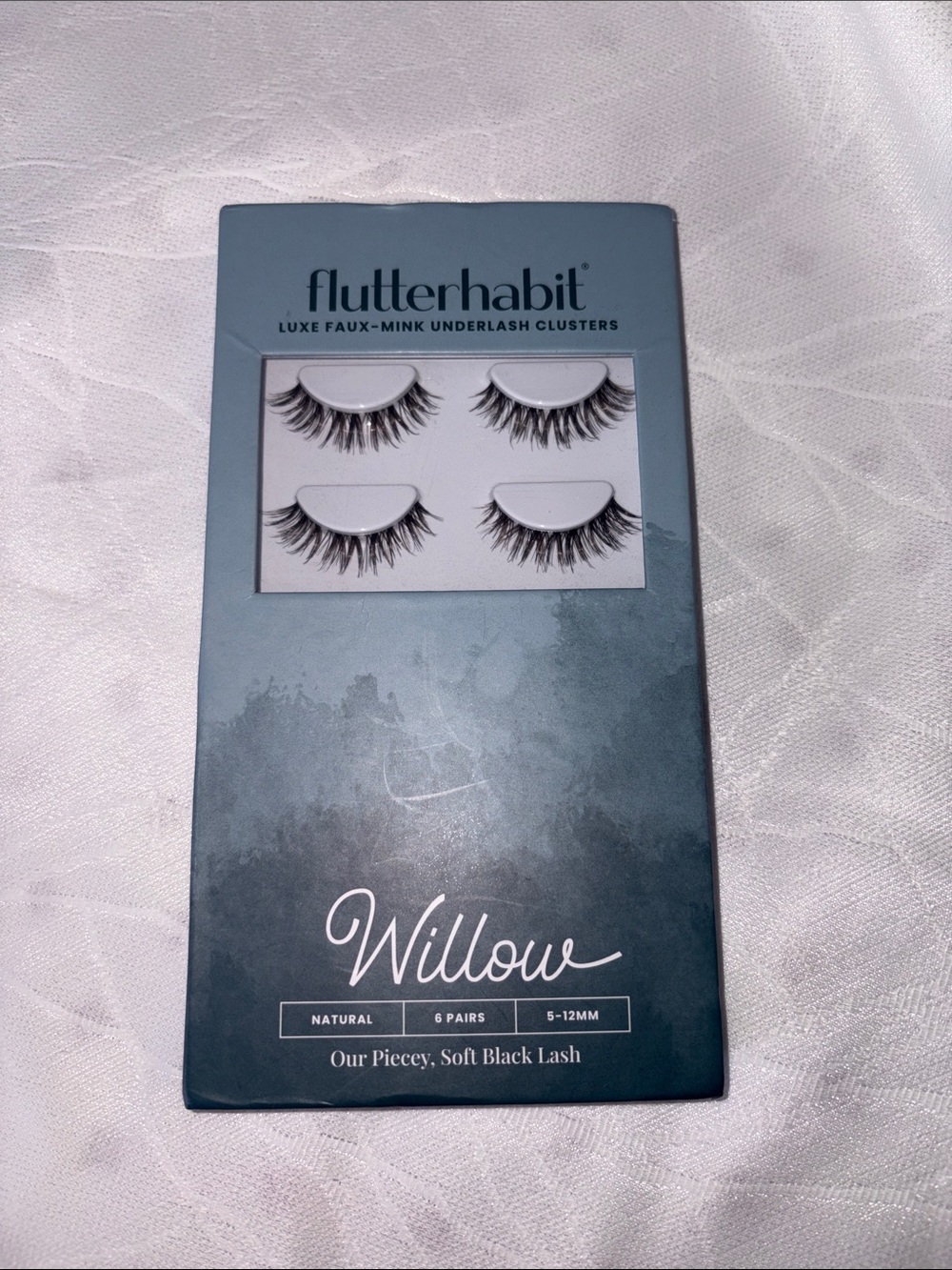 Flutterhabit Willow Soft Black Faux-Mink Underlash Clusters
